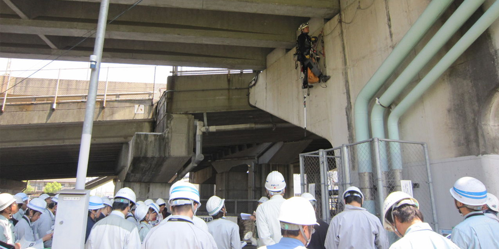 特殊高所技術デモンストレーション